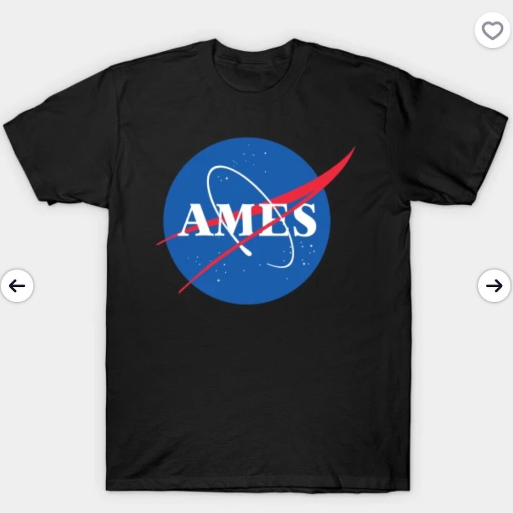 Black NASA Ames Research Center California T-shirt M Small-- Make an Offer!